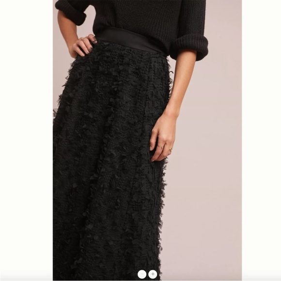 NWT Anthropologie ERI + ALI “Rive Dorite” Maxi skirt black size XS - Picture 3 of 8